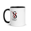 VS White Mug with black Inside - Image 2